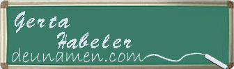 Gerta Habeler Visitenkarte